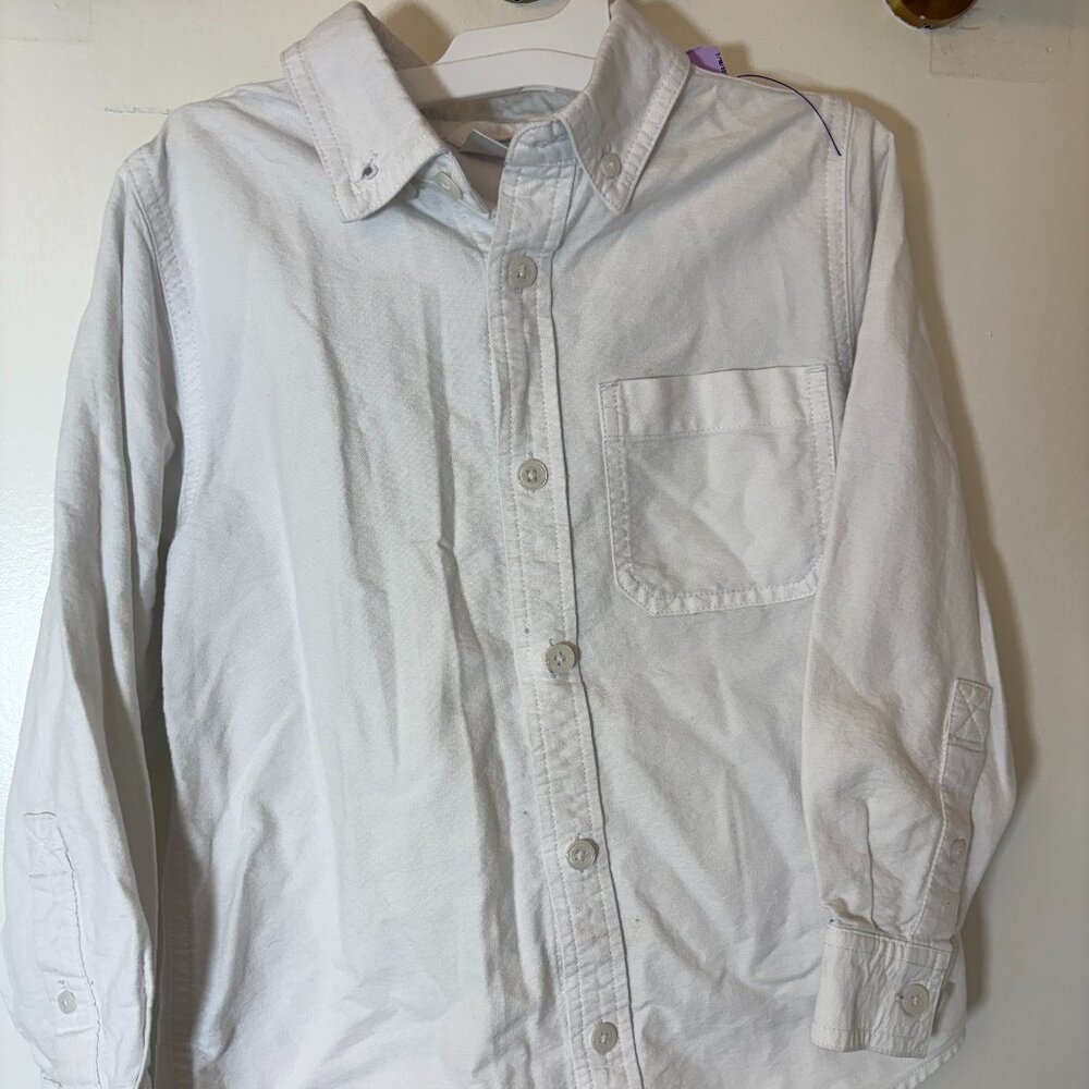 👔 Hanna Andersson Boys Oxford Shirt – Size 120 (US 6-7)